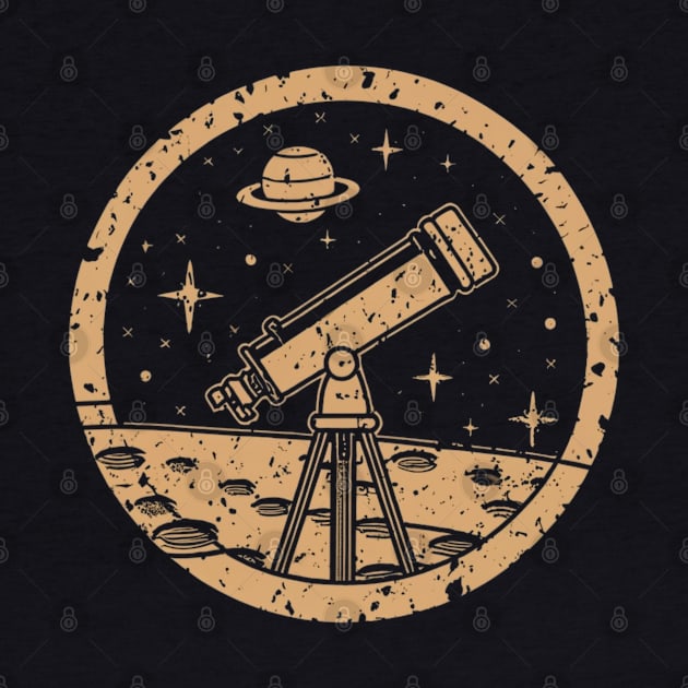 Astronomer - Telescope Retro by Signum